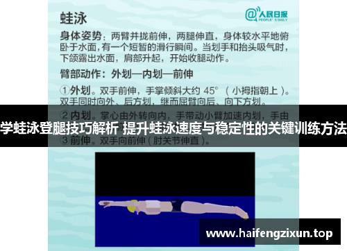 学蛙泳登腿技巧解析 提升蛙泳速度与稳定性的关键训练方法